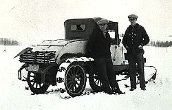 PAA-UV746: John Demchuk's snowmobile. 1929-30.