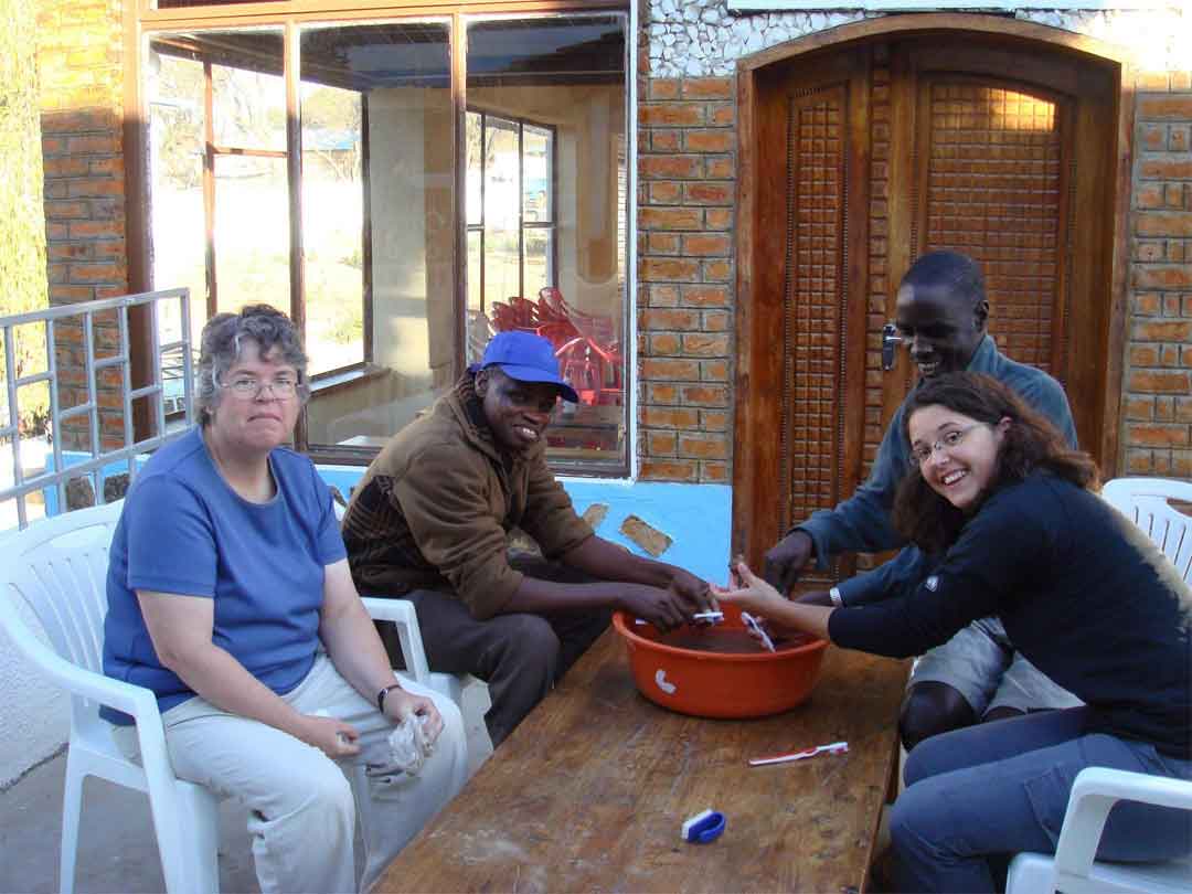 Pam and crew in Iringa, Tanzania