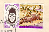 Hominid butchery stamp